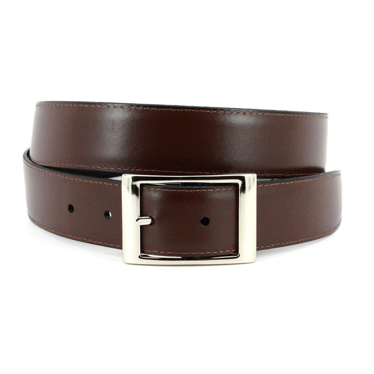 Italian Aniline Leather - Reversible Belt Brown to Black