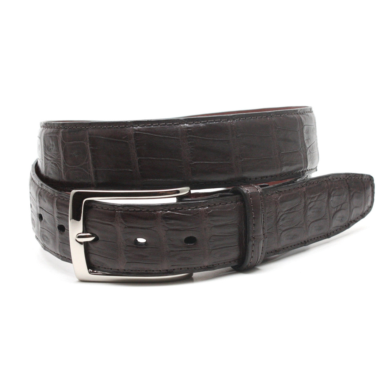Brown Genuine South American Caiman Belt
