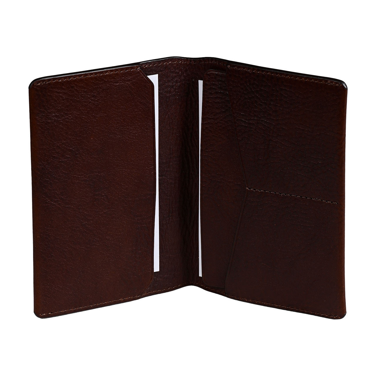 Genuine Bison Leather Billfold Wallet in Black Cherry by Torino Leather